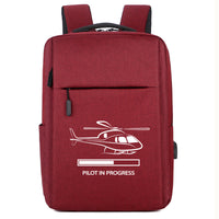 Thumbnail for Pilot In Progress (Helicopter) Designed Super Travel Bags