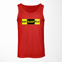 Thumbnail for Eat Sleep Fly (Colourful) Designed Tank Tops