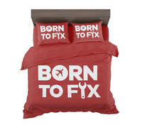 Thumbnail for Born To Fix Airplanes Designed Bedding Sets