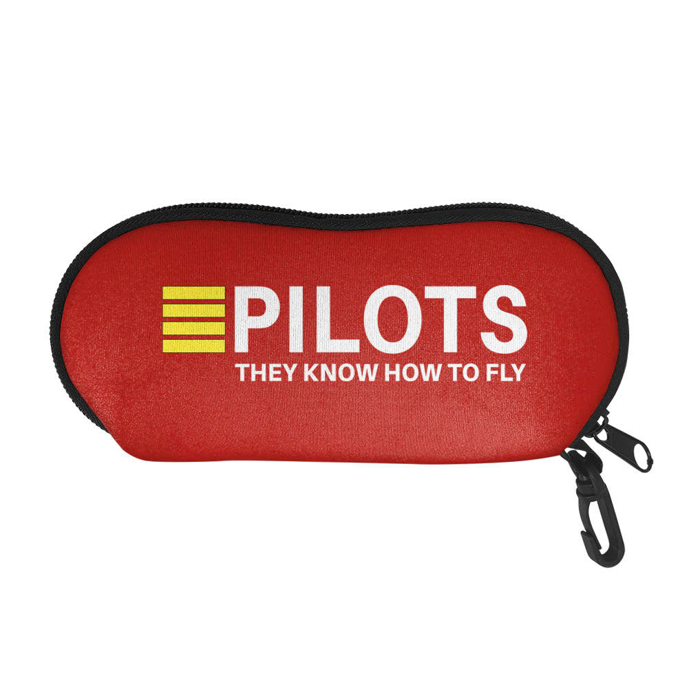 Pilots They Know How To Fly Designed Glasses Bag