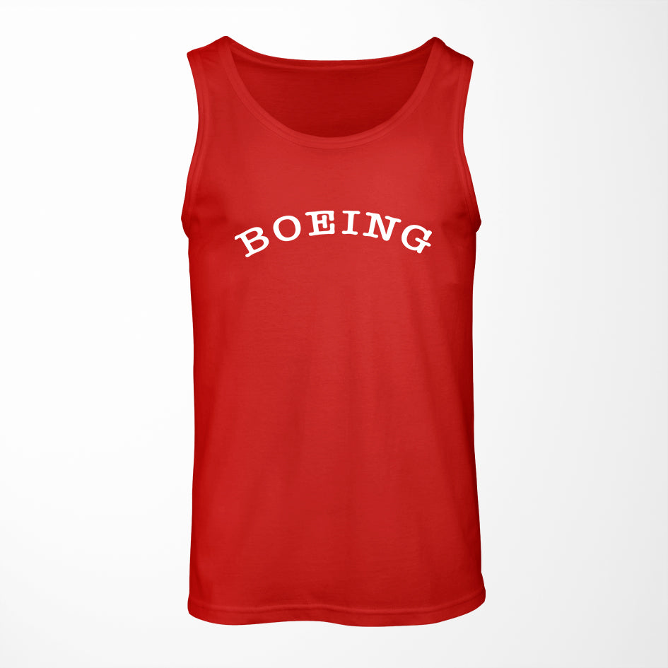 Special BOEING Text Designed Tank Tops