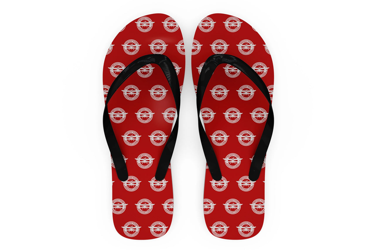 Ready for Departure Designed Slippers (Flip Flops)