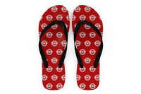 Thumbnail for Ready for Departure Designed Slippers (Flip Flops)