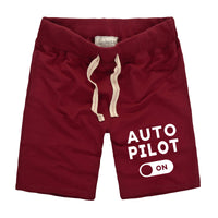 Thumbnail for Auto Pilot ON Designed Cotton Shorts
