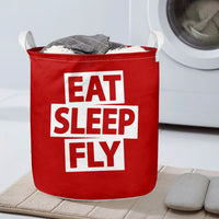 Thumbnail for Eat Sleep Fly Designed Laundry Baskets
