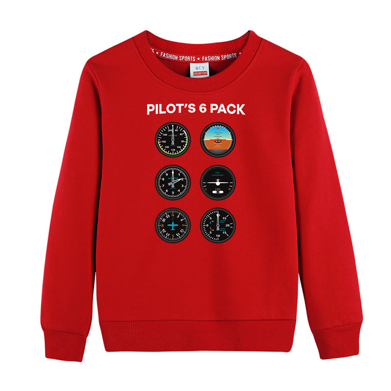 Pilot's 6 Pack Designed "CHILDREN" Sweatshirts