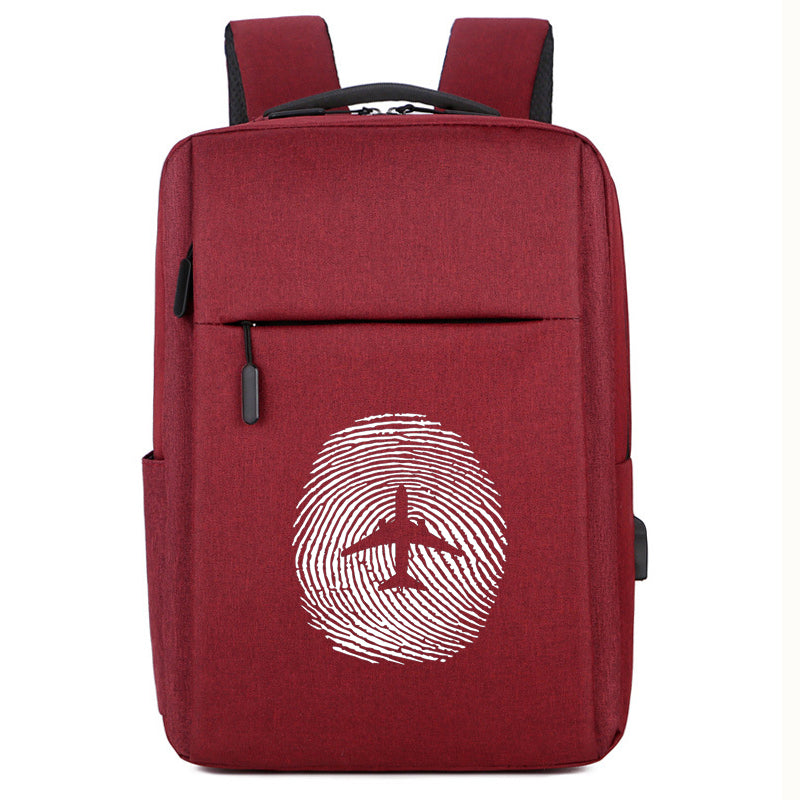Aviation Finger Print Designed Super Travel Bags