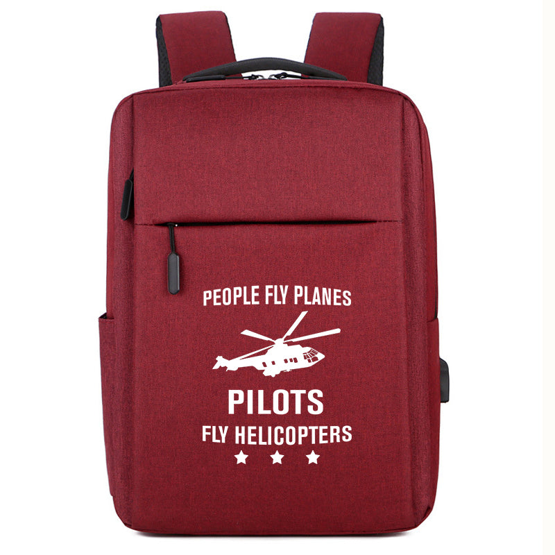 People Fly Planes Pilots Fly Helicopters Designed Super Travel Bags