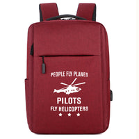 Thumbnail for People Fly Planes Pilots Fly Helicopters Designed Super Travel Bags