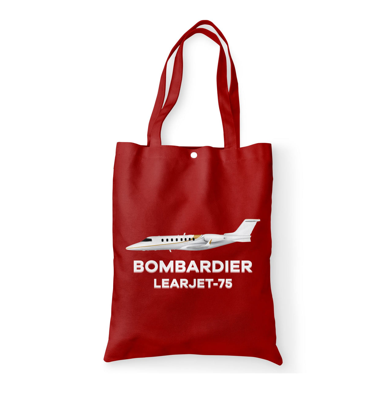 The Bombardier Learjet 75 Designed Tote Bags