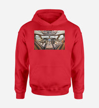Thumbnail for Boeing 747 Cockpit Designed Hoodies