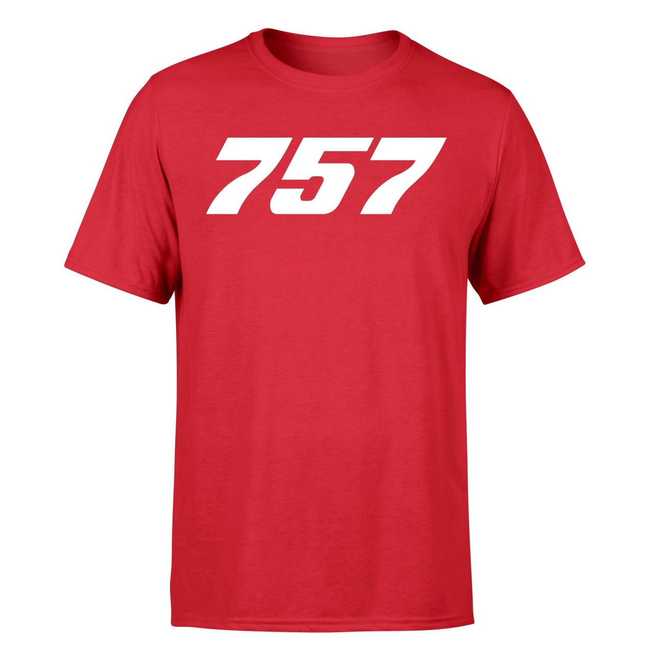 757 Flat Text Designed T-Shirts