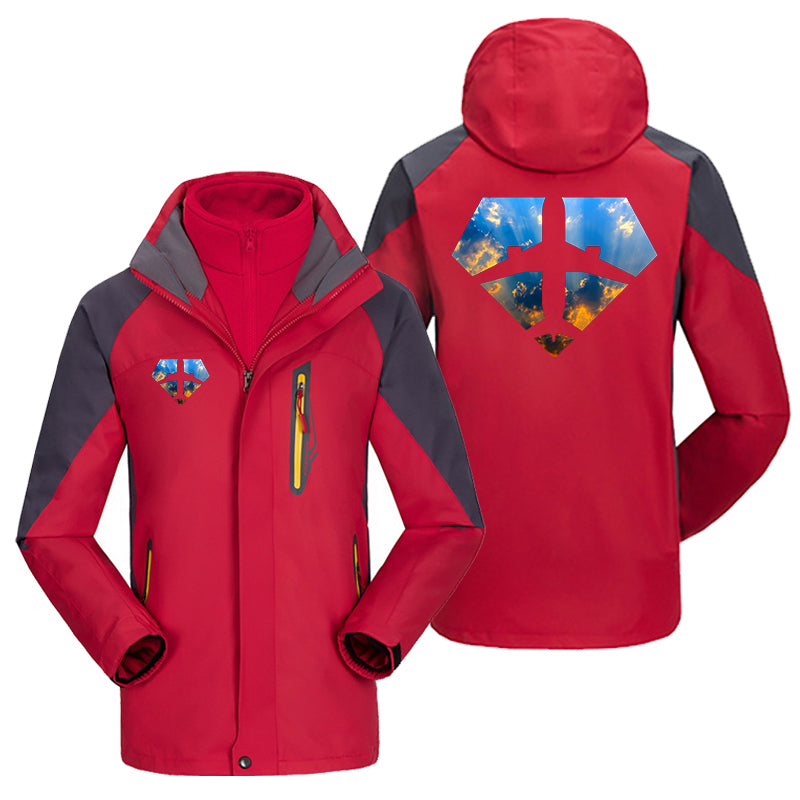 Supermen of The Skies (Sunrise) Designed Thick Skiing Jackets