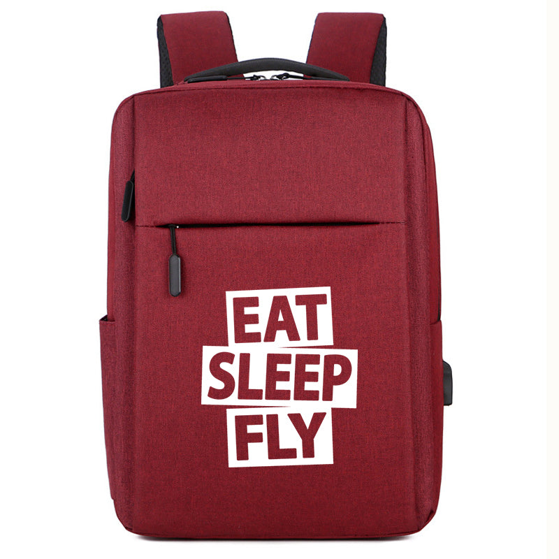 Eat Sleep Fly Designed Super Travel Bags