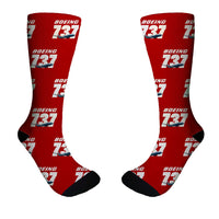 Thumbnail for Super Boeing 737+Text Designed Socks