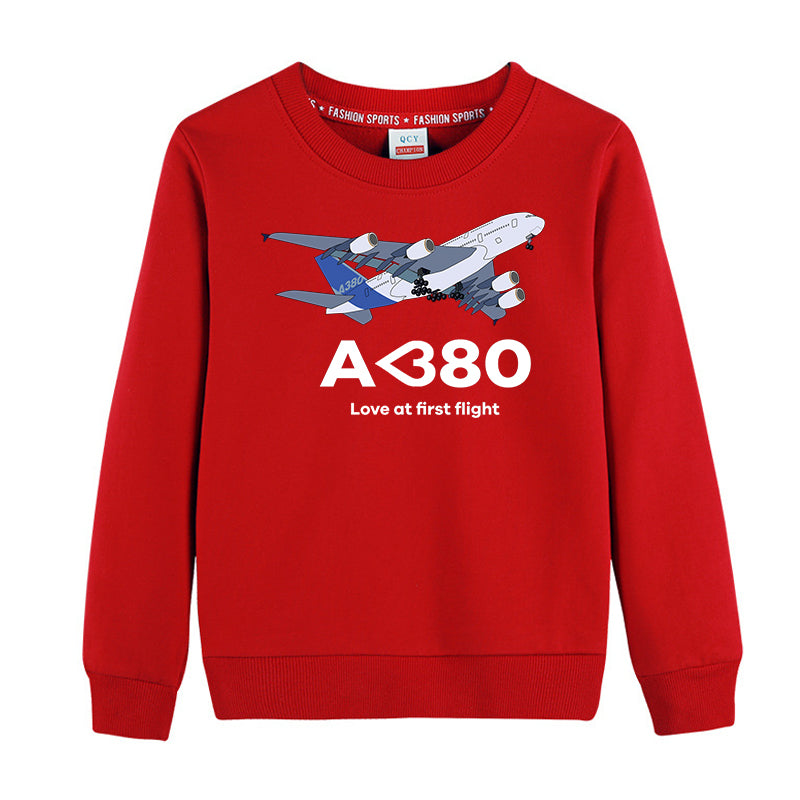 Airbus A380 Love at first flight Designed "CHILDREN" Sweatshirts