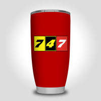 Thumbnail for Flat Colourful 747 Designed Tumbler Travel Mugs