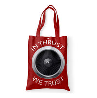 Thumbnail for In Thrust We Trust Designed Tote Bags