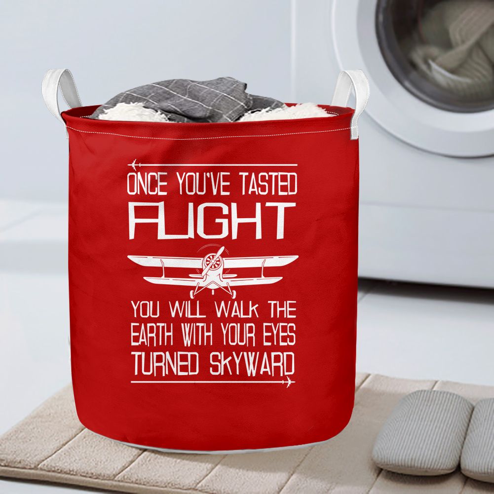 Once You've Tasted Flight Designed Laundry Baskets