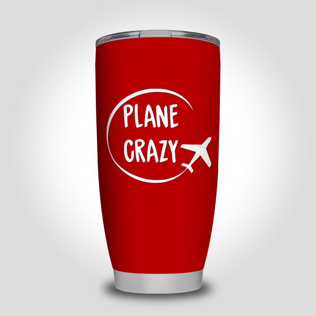 Plane Crazy Designed Tumbler Travel Mugs