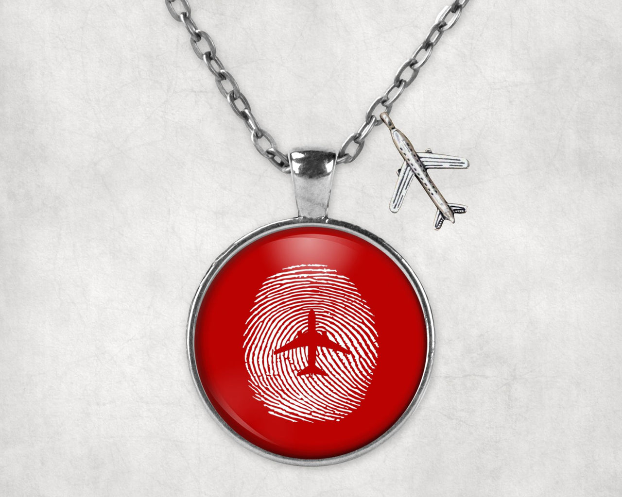 Aviation Finger Print Designed Necklaces
