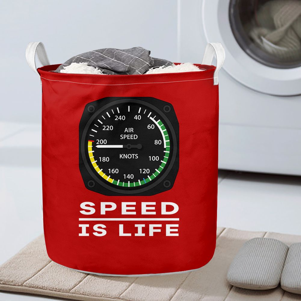 Speed Is Life Designed Laundry Baskets