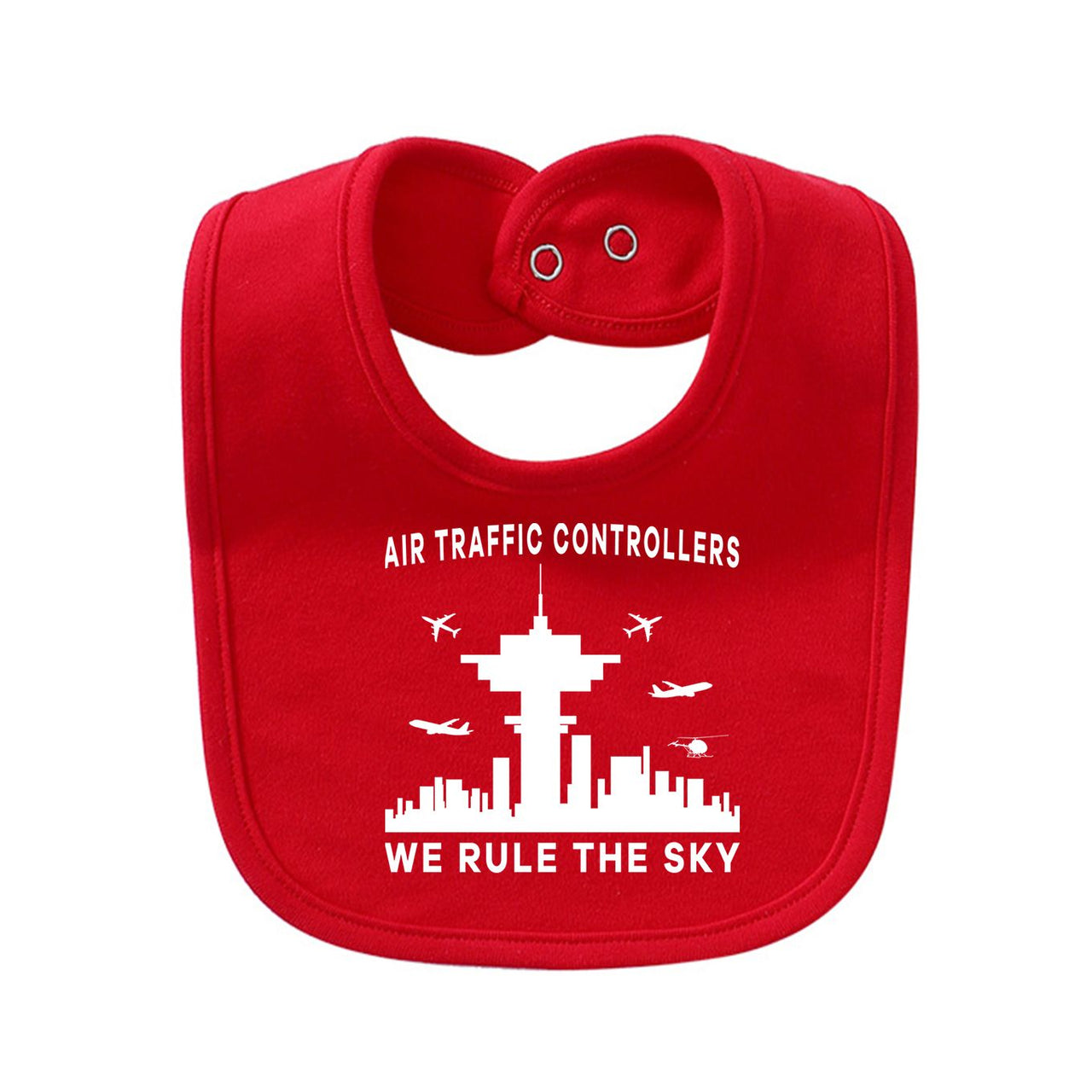 Air Traffic Controllers - We Rule The Sky Designed Baby Saliva & Feeding Towels