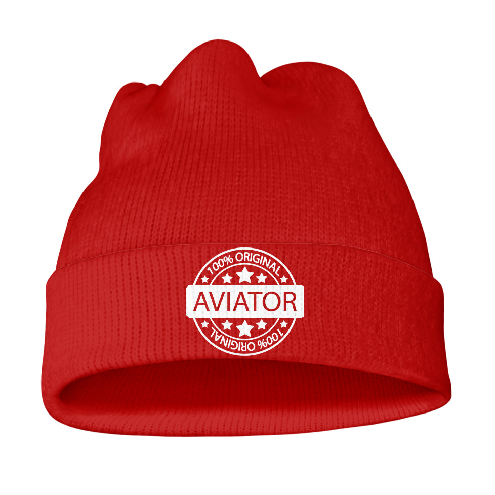 %100 Original Aviator Knit 3D Beanies