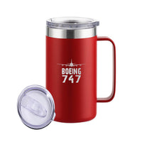 Thumbnail for Boeing 747 & Plane Designed Stainless Steel Beer Mugs