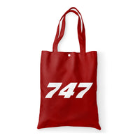 Thumbnail for 747 Flat Text Designed Tote Bags