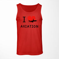 Thumbnail for I Love Aviation Designed Tank Tops