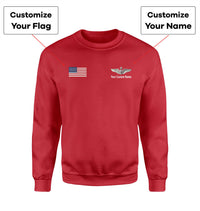 Thumbnail for Custom Flag & Name with (US Air Force & Star) Designed 3D Sweatshirts