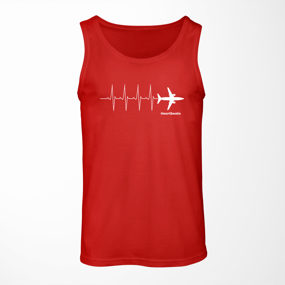 Aviation Heartbeats Designed Tank Tops