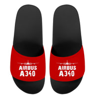 Thumbnail for Airbus A340 & Plane Designed Sport Slippers