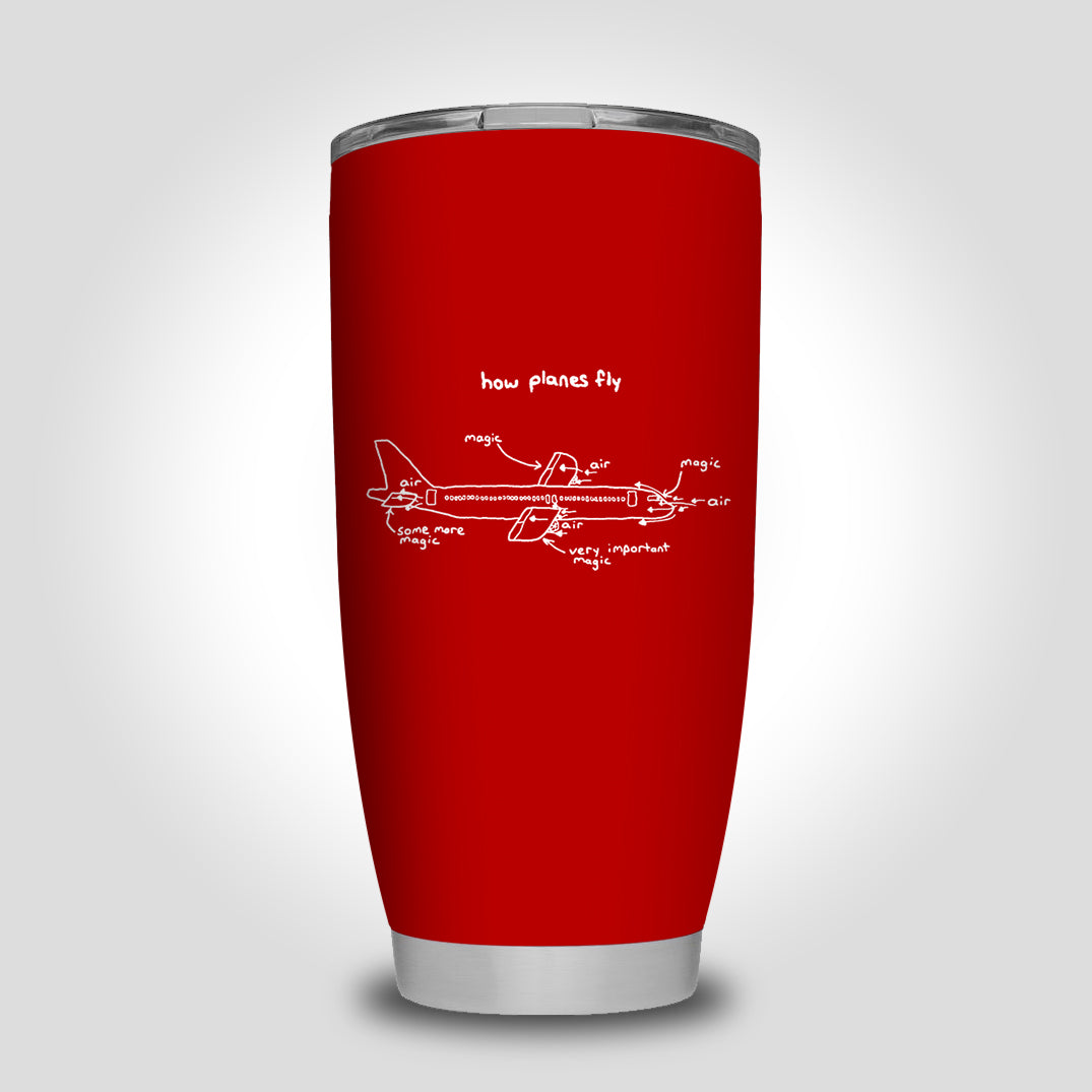How Planes Fly Designed Tumbler Travel Mugs