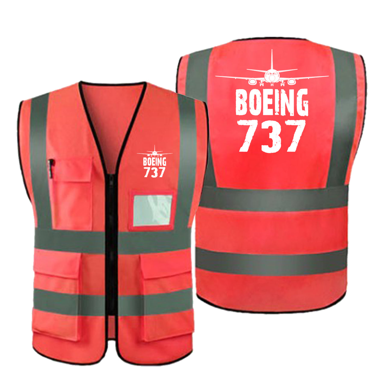 Boeing 737 & Plane Designed Reflective Vests