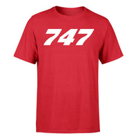 Thumbnail for 747 Flat Text Designed T-Shirts
