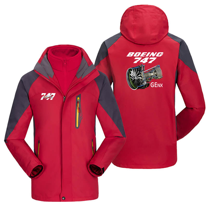 Boeing 747 & GENX Engine Designed Thick Skiing Jackets