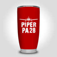 Thumbnail for Piper PA28 & Plane Designed Tumbler Travel Mugs