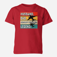 Thumbnail for Husband & Dad & Aircraft Mechanic & Legend Designed Children T-Shirts