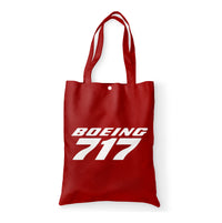 Thumbnail for Boeing 717 & Text Designed Tote Bags