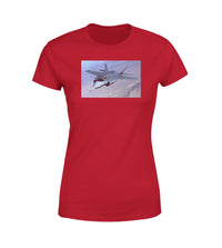 Thumbnail for Fighter Jet 35 Captured in the Air Designed Women T-Shirts