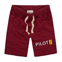 Thumbnail for Pilot & Stripes (2 Lines) Designed Cotton Shorts