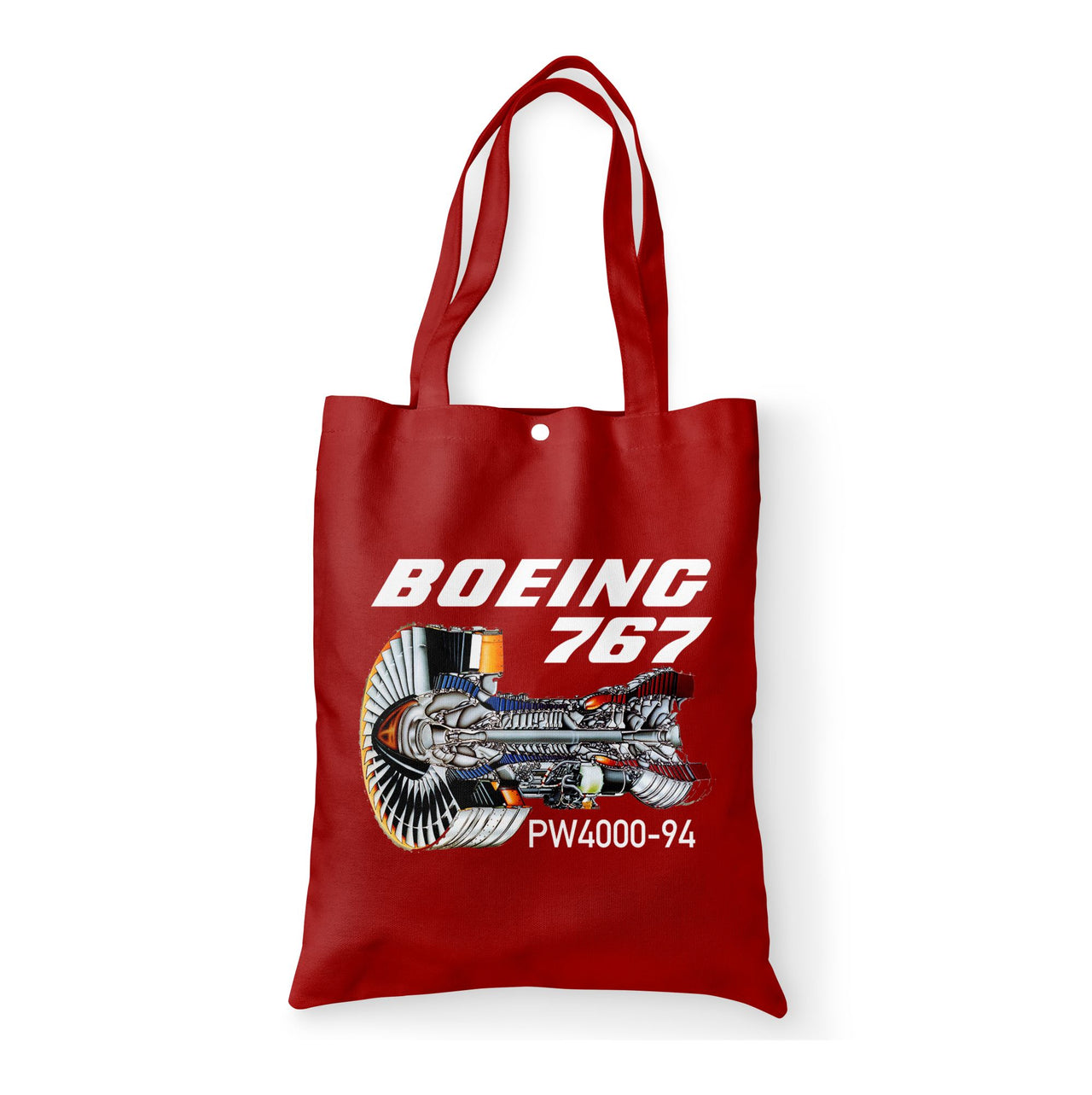 Boeing 767 Engine (PW4000-94) Designed Tote Bags