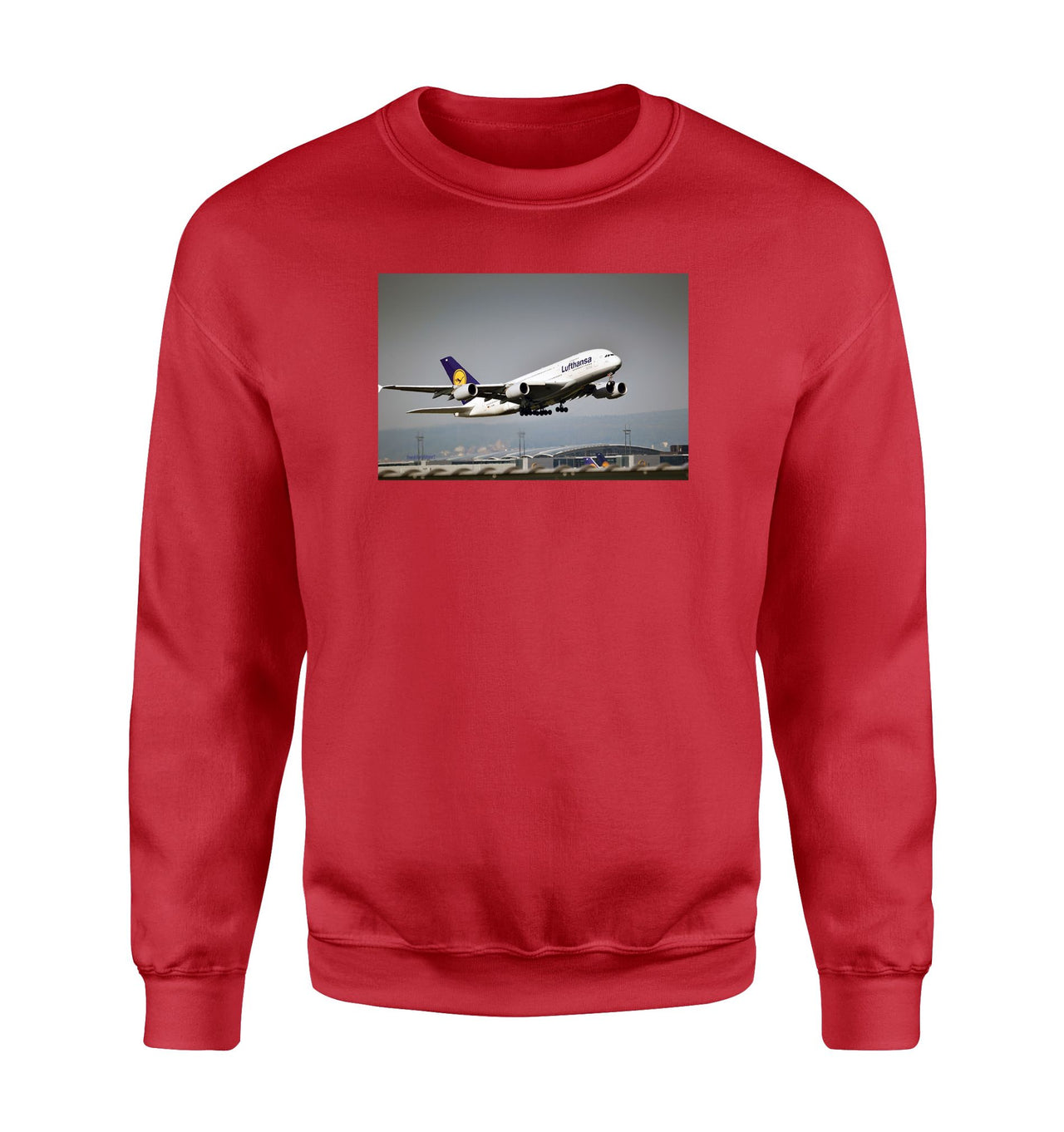 Departing Lufthansa A380 Designed Sweatshirts