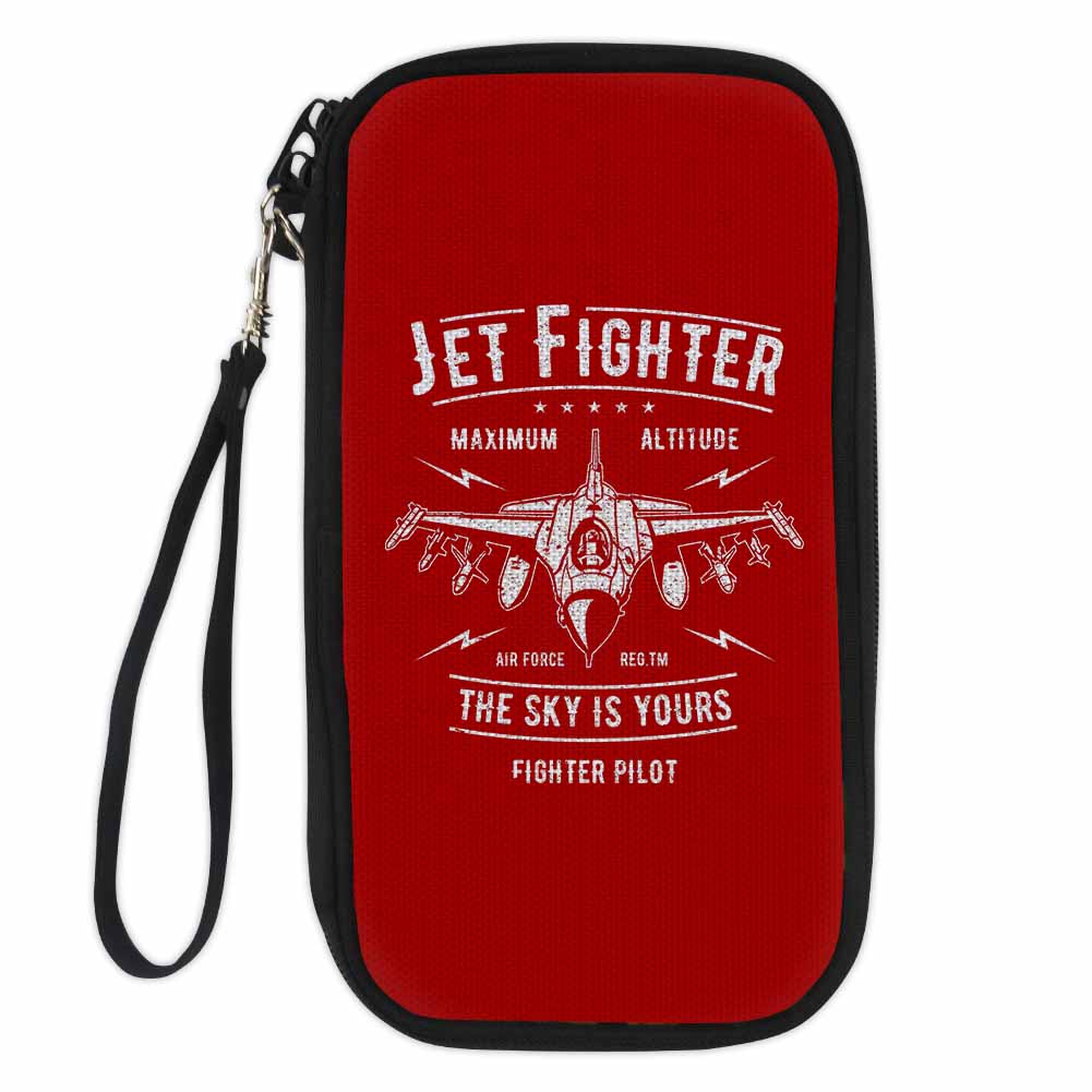 Jet Fighter - The Sky is Yours Designed Travel Cases & Wallets