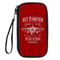 Thumbnail for Jet Fighter - The Sky is Yours Designed Travel Cases & Wallets