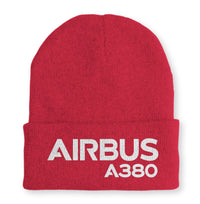 Thumbnail for Airbus A380 & Text Embroidered Beanies