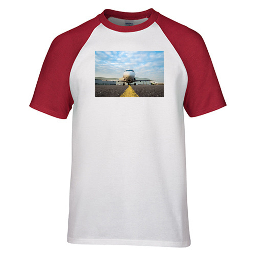 Face to Face with Beautiful Jet Designed Raglan T-Shirts
