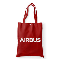 Thumbnail for Airbus & Text Designed Tote Bags